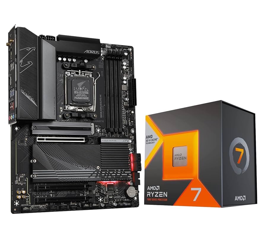 CPU 7800X3D+GIGABYTE B650M AORUS PRO AX Amazon.com: AMD Ryzen 5 7600X + GIGABYTE B650 AORUS ELITE AX